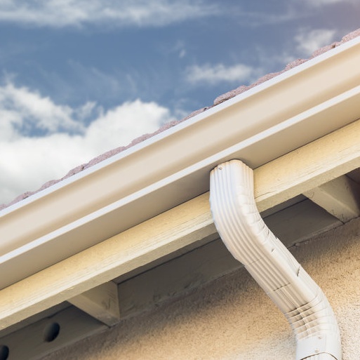 gutter along roof