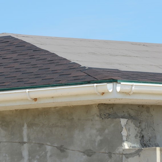 flashing around edge of shingles