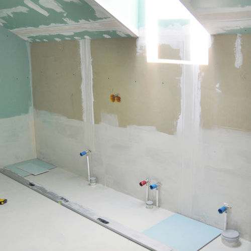 A Bathroom Remodel in Progress.