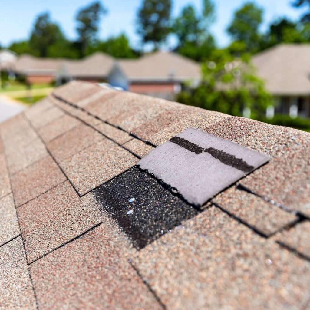 lifted three-tab asphalt shingle 