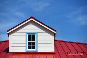 Red Standing Seam Metal Roof