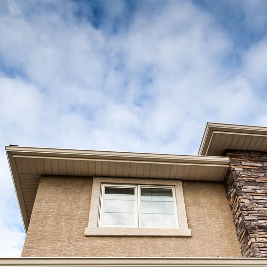 Stucco Siding On a House.